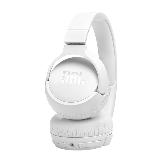 JBL Tune 670NC Wireless On-Ear Headphones With True Adaptive Noise Cancelling - White