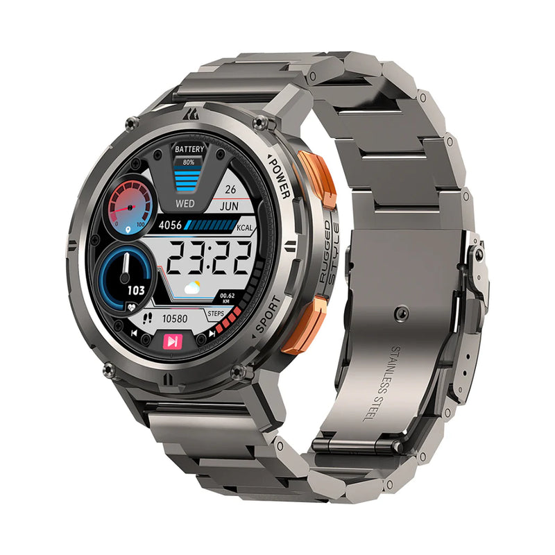 KOSPET TANK T2 Smartwatch Double Staps(stainless steel & silicon) - Silver Special Edition