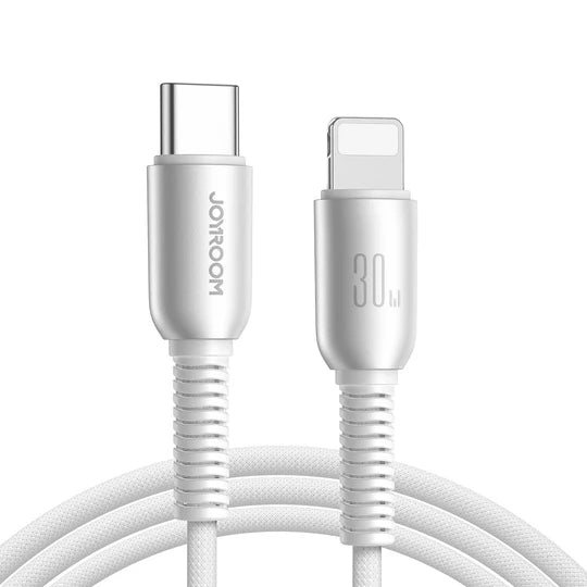 Joyroom Type-C to Lightning 1.2m, Fast Charging Data Cable, 30W - S-A51 - Grey