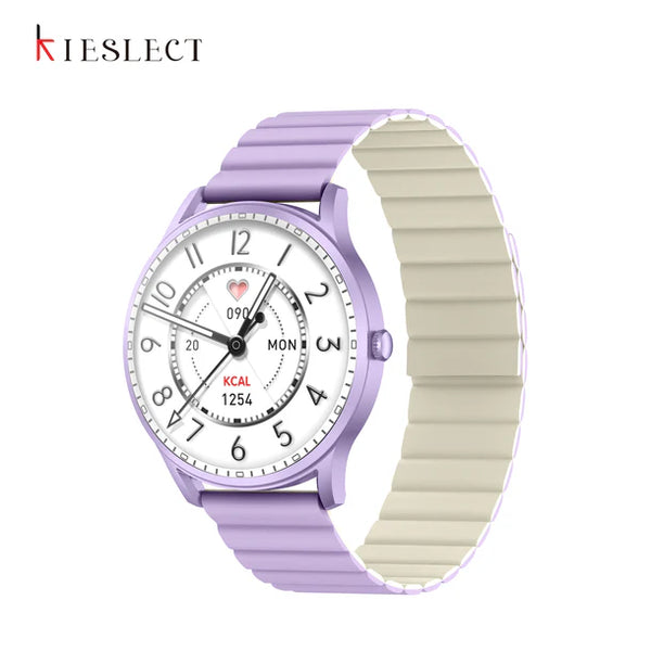 Kieslect Lora, Lady Calling Watch, Stable BT 5.2 Calling, Double Straps (Magnetic Strap) - Purple