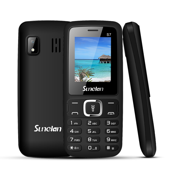 Sunelan S7 Dual SIM, Camera, FM Radio, Torch - Black