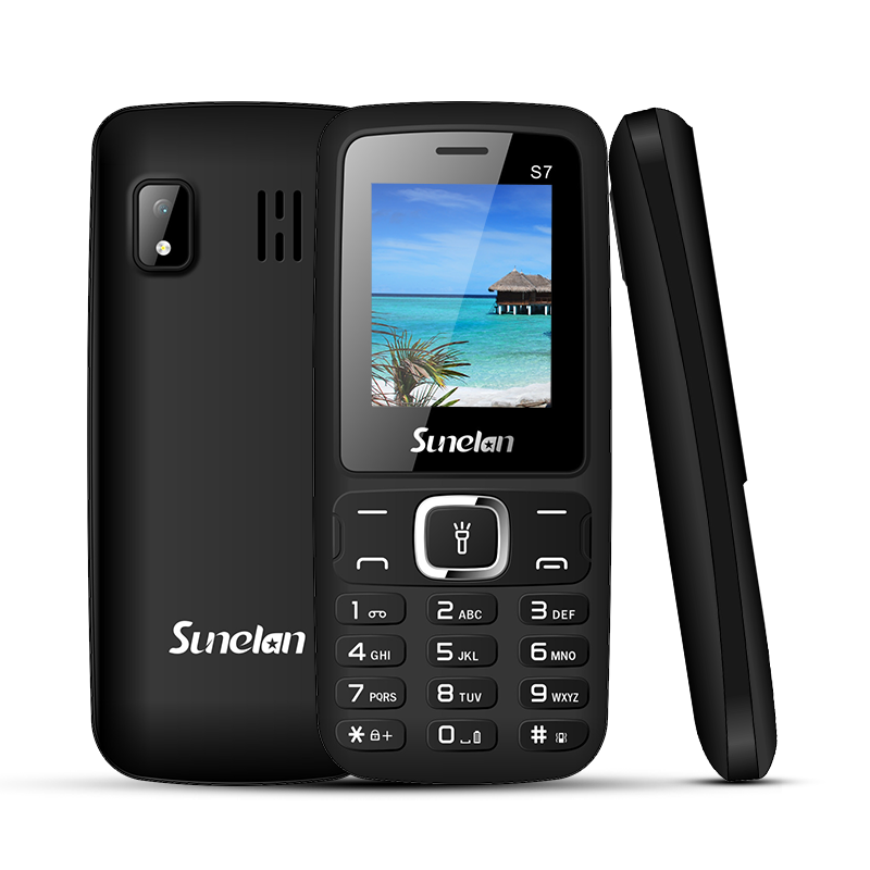 Sunelan S7 Dual SIM, Camera, FM Radio, Torch - Black