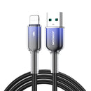 Joyroom Crystal Clear Series 3A USB-A to Lightning cable 1.2m - S-A42 - Black