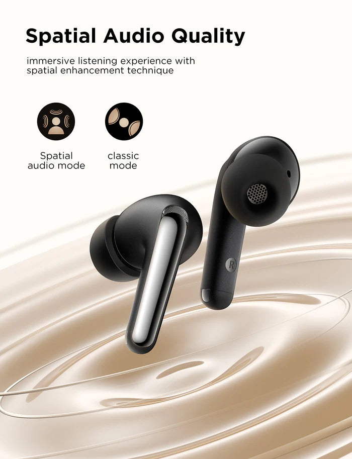 Joyroom Fun pods wireless in-ear TWS Bluetooth 5.4 ANC ENC headphones - JR-FN1 - Black