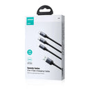 Joyroom 3-in-1 Fast Charging Original Cable (USB-A To Lightning, Type-C, Micro USB) 100W, 1.2m -  S-A21 - Black