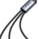Joyroom 3-in-1 Fast Charging Original Cable (USB-A To Lightning, Type-C, Micro USB) 100W, 1.2m -  S-A21 - Black