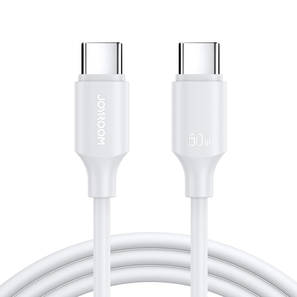 JOYROOM Multi-Color Series 60W U Fast Charging Data Cable, Type C to Type C 1.2m - S-A14 - White