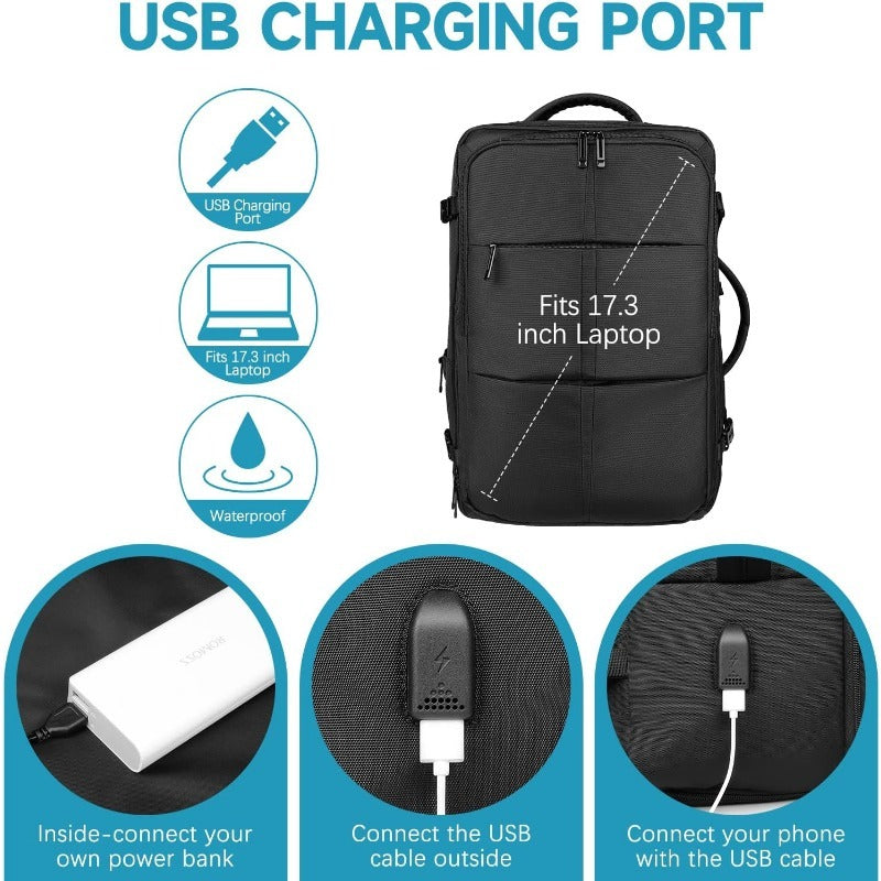 Meinaili Bag USB Charging, Easy To Clean - AT-11 - Black