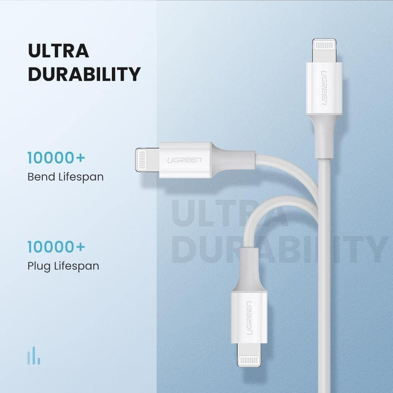 Ugreen USB-C to lightning m/m cable 2m - 60749 - White