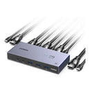 محول يوجرين CM692 HDMI ثنائي في واحد بدقة 8K 60Hz وسرعة نقل بيانات 5 جيجابت في الثانية - رمادي