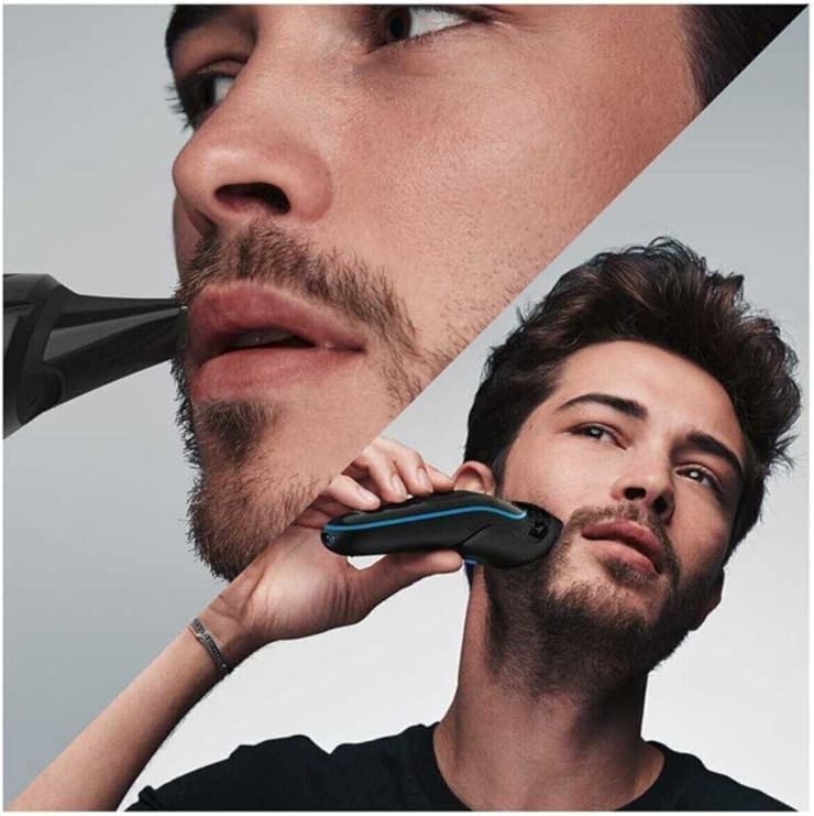 Braun All-in-One trimmer 5 for Face, Hair, and Body, 8-in-1 styling kit with Gillette Fusion5 - MGK5265 - Black/Grey