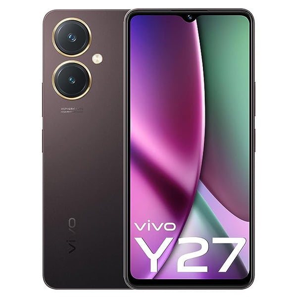 Vivo Y27 4G, 6GB RAM, 128GB, 5000 mAh, 50MP Camera - Burgundy Black