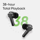 Realme Buds T110 TWS Earbuds with AI Noise Cancellation,IPX5 Water Resistant,38 Hours Playback - Black
