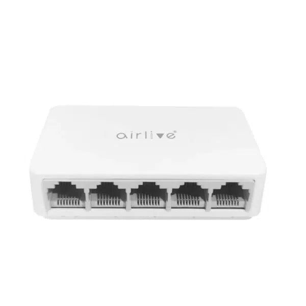 AirLive Desktop Switch 5 Ports 10/100/1000 Mbps - White