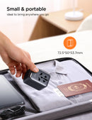 شاحن حائطي للسفر عالمي من Joyroom، 17 وات، USB-C + 3 منافذ USB-A مع منفذ تيار متردد - JR-TCW01 - أسود 