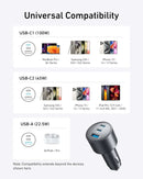 Anker Nano Car Charger 167.5W 3 Ports Fast Charge - B2737HA1 - Black