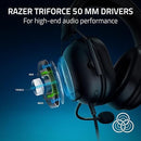 Razer Black Shark V2 X Gaming Headset Advanced Passive Noise Cancellation - Black
