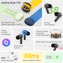 Realme Buds T110 TWS Earbuds with AI Noise Cancellation,IPX5 Water Resistant,38 Hours Playback - Black