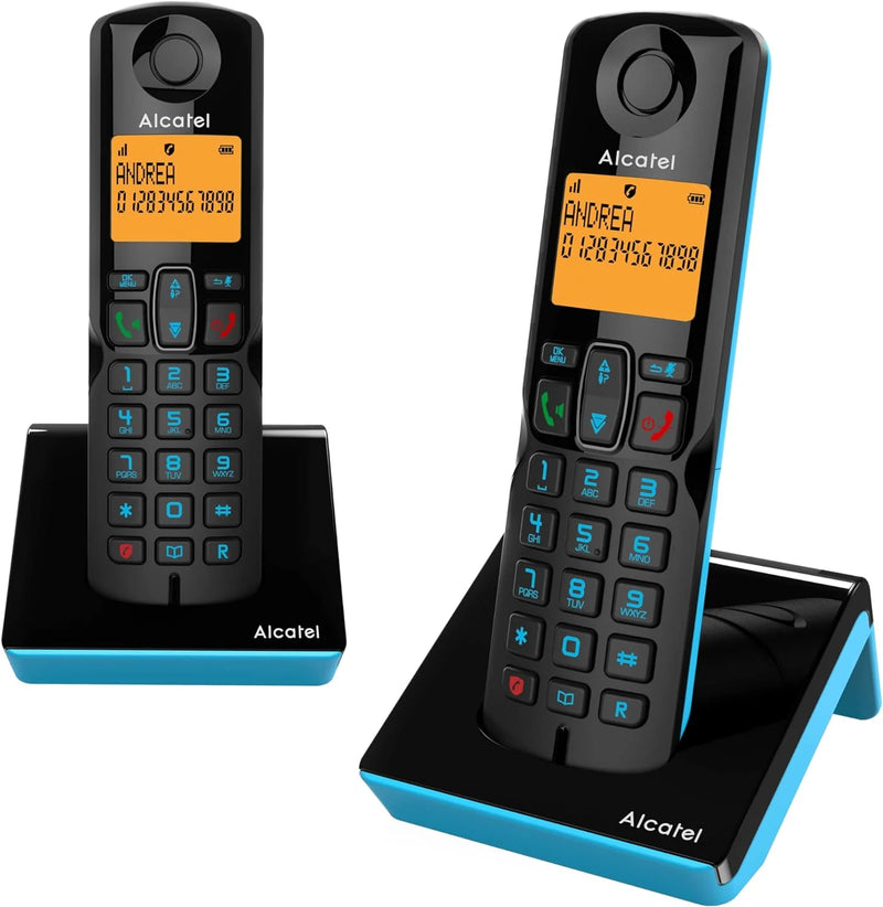 Alcatel S250 Cordless Telephone - Black/Blue