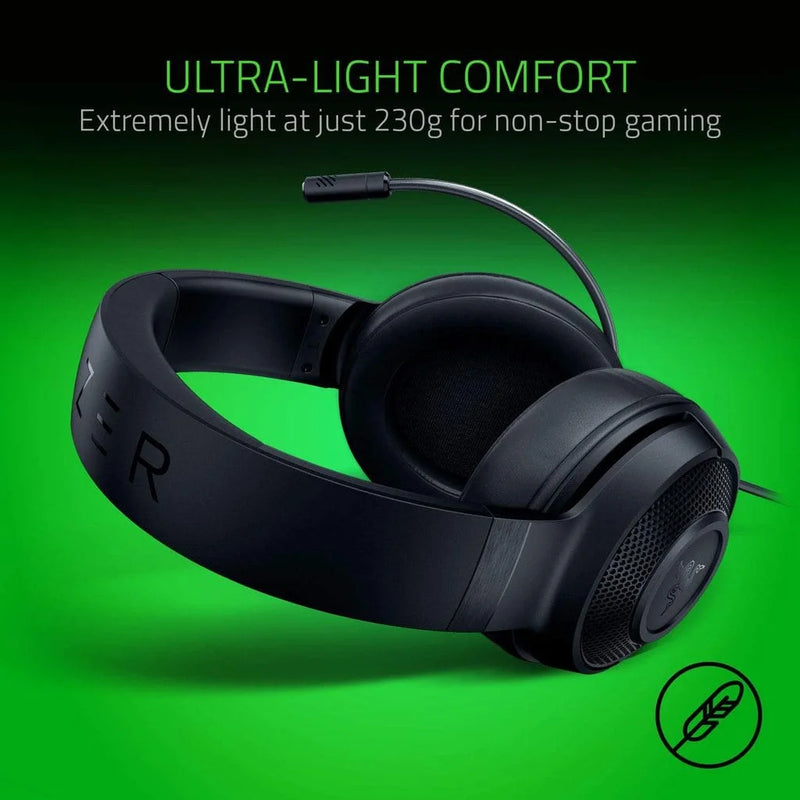 Razer Kraken X Lite Essential Wired Gaming Headset - Black