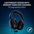 Razer Black Shark V2 X Gaming Headset Advanced Passive Noise Cancellation - Black