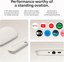 Google TV Streamer 4K - Fast Streaming Entertainment on Your TV with Voice Search Remote, Watch Movies, Shows, Live TV, and Netflix in 4K HDR - White