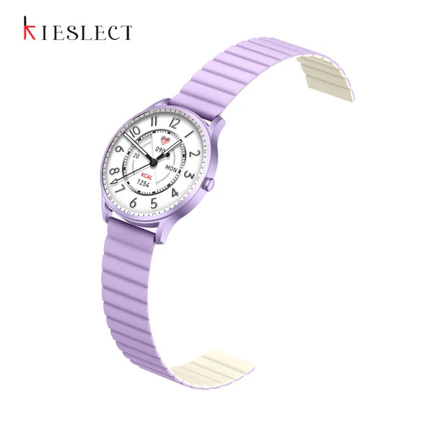 Kieslect Lora, Lady Calling Watch, Stable BT 5.2 Calling, Double Straps (Magnetic Strap) - Purple