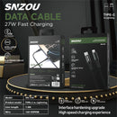 Snzou SN-134 PowerSync 27W Type-C to Lightning 1m Cable - Black