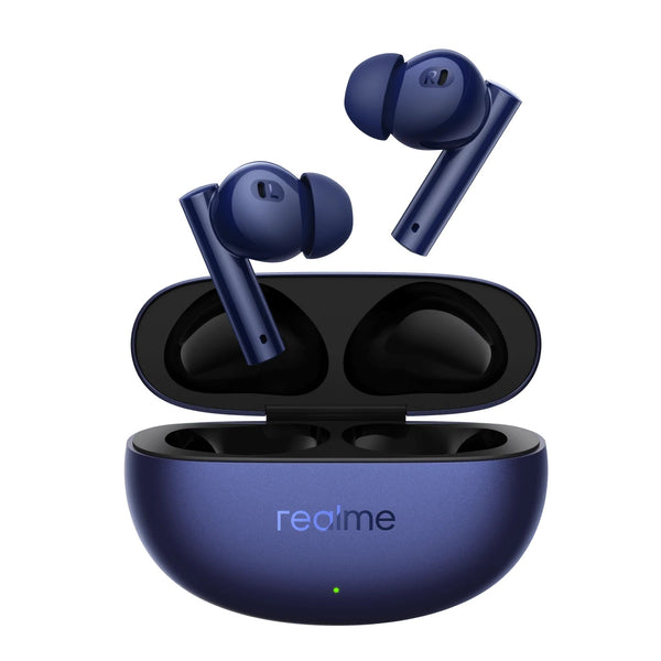 Realme Buds Air 5 with 50dB ANC, 12.4mm Dynamic Bass Driver and Upto 38 Hours Play back -  Blue