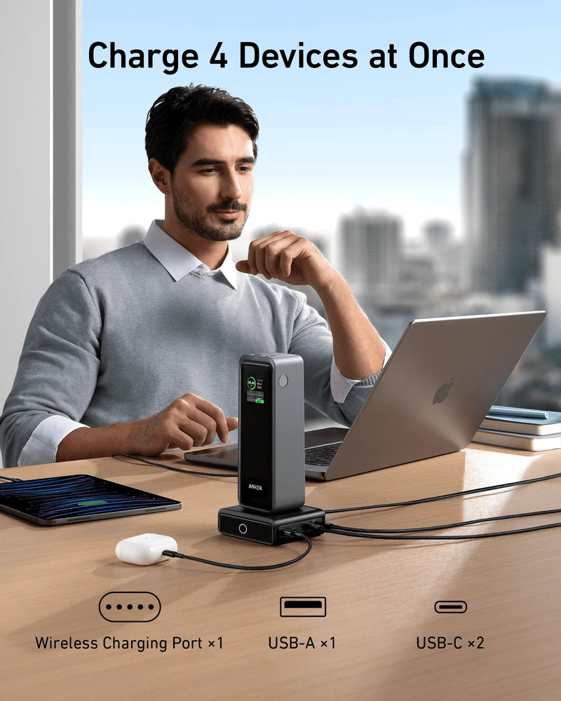 Anker Charging Base For Anker Prime Power Bank 100W - A1902P11 - Black