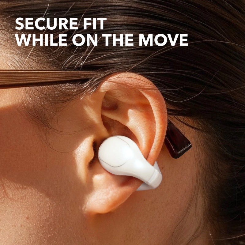 Soundcore C30i | Open-Ear Clip Earbuds with Secure Fit, IPX4, Up to 30 hours Playtime - White