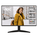  AOC 24B36X شاشة مقاس 23.8 بوصة، معدل تحديث 144 هرتز، بتقنية IPS، زمن استجابة 0.5 مللي ثانية - أسود