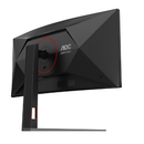 AOC CU34G4 شاشة ألعاب منحنية، مقاس 34 بوصة، لوحة VA، معدل تحديث 180 هرتز، زمن استجابة 0.5 مللي ثانية - أسود/أحمر