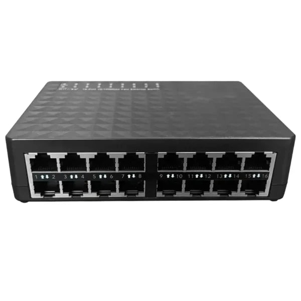 AirLive Desktop Switch 16 Ports 10/100 Mbps - Live-E16 - Black