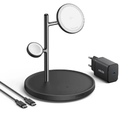 Anker MagGo Wireless Charging Station (3-in-1 Pad) With Charger and USB-C Cable