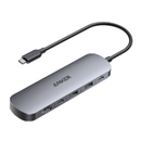 Anker Nano USB-C Hub (7-in-1, 4K HDMI) - Gray