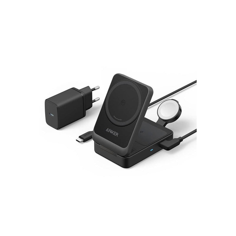 Anker MagGO Wireless Charging Station 3in1, 15W Max - Black