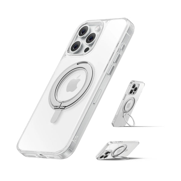 جراب Anker المغناطيسي مع حامل حلقي لهاتف iPhone 16 Pro Max - شفاف