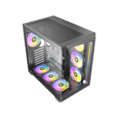 أنتيك C5 ARGB مراوح ARGB PWM 7 مقاس 120 مم متضمنة، حتى 10 مراوح في وقت واحد - أسود