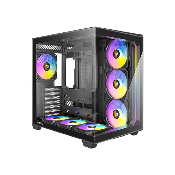Antec C5 ARGB, 7 x 120mm ARGB PWM Fans Included, Up to 10 Fans Simultaneously - Black