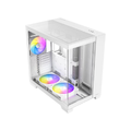 Antec C8 ARGB, 2x TQR 160mm & 1x TQ 140mm ARGB PWM Fans Included, Dual-Chamber Layout - White