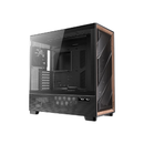 أنتيك فلوكس برو ‏6‏ مراوح كيسة فل تاور، بواجهة أمامية عالية تدفق الهواء مع تصميم من الخشب - أسود