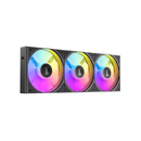 أنتيك كونكت 120 ريفيرس ‏ARGB‏ ‏PWM‏ مجموعة مراوح المكونة من 3 قطع - أسود