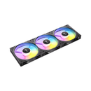 أنتيك كونكت 120 ريفيرس ‏ARGB‏ ‏PWM‏ مجموعة مراوح المكونة من 3 قطع - أسود