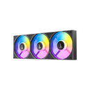 أنتيك كونكت 120 ريفيرس ‏ARGB‏ ‏PWM‏ مجموعة مراوح المكونة من 3 قطع - أسود