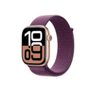 ساعة Apple Watch Series 10 مقاس 46 مم Al Plum SL GPS - ذهبي وردي