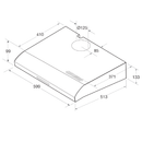 أريستون شفاط المدمج، 60 سنتيمتر، إينوكس SL 161 L IX - رمادي (شحن مجاني)