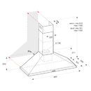 أريستون شفاط مطبخ مثبت على الحائط 90 سم، AHPN 9.4F LM X - رمادي (شحن مجاني)