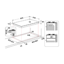 أريستون موقد غاز مدمج PHN 961 TS/IX/A، ستانلس ستيل، 6، 90 سنتيمتر - فضي (شحن مجاني)