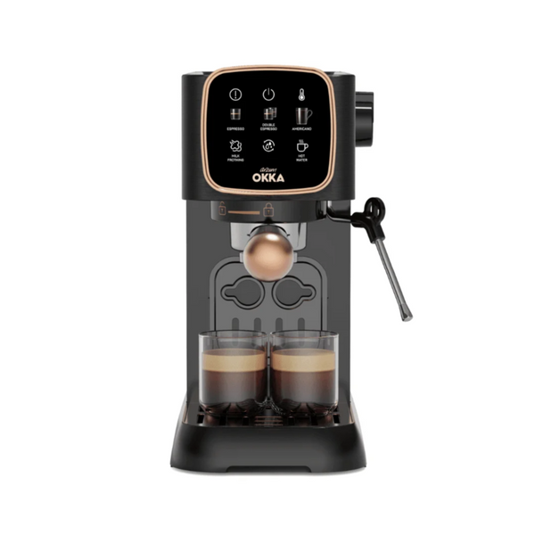 Arzum OKKA Espresso Solo M - Semi Automatic Coffee Machine - 6 Beverages - 3PIN - OK0032-04 - COPPER